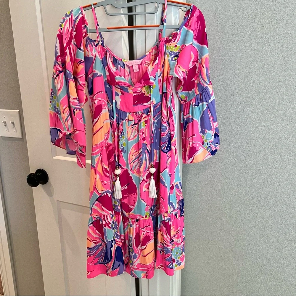 Lilly Pulitzer 6 Piece Lot-dress, top, shorts Luxletic Buttercup Brewster Alanna - Picture 12 of 13